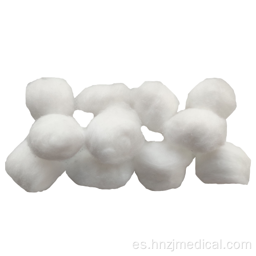 Bola de algodón absorbente médico blanco